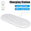 3 в 1 быстрое беспроводное зарядное устройство подставка настольная зарядная станция USB Type C для Samsung iPhone Watch 2-8 SE Airpods Pro