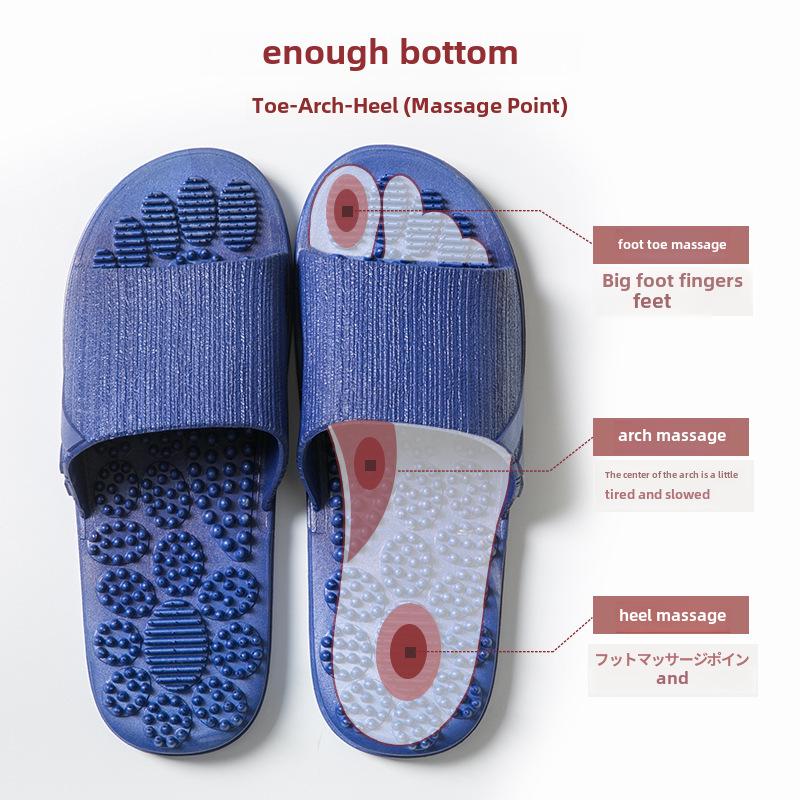 Летние нескользящие массажные сандалии для мужчин и женщин - домашние тапочки для ванной