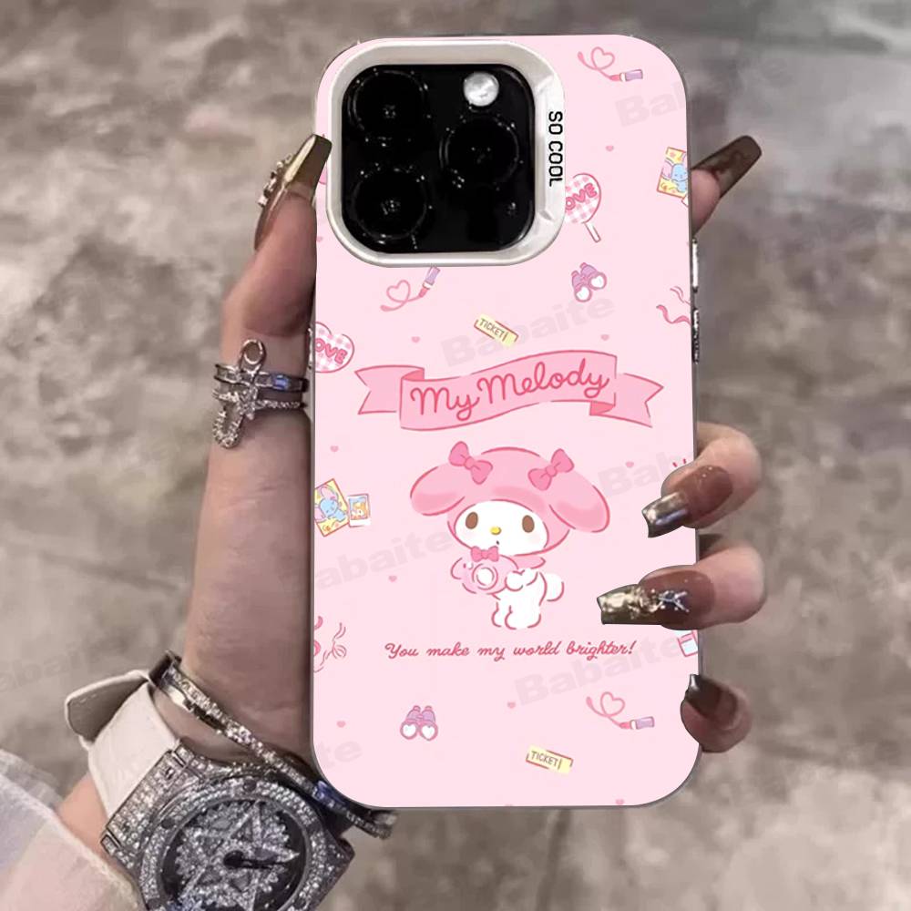 Милый Чехол Для Телефона M-My M-Melodys Для IPhone 17 16 15 14 13 Pro 12 11 Pro Max PLUS Цветная Задняя Крышка