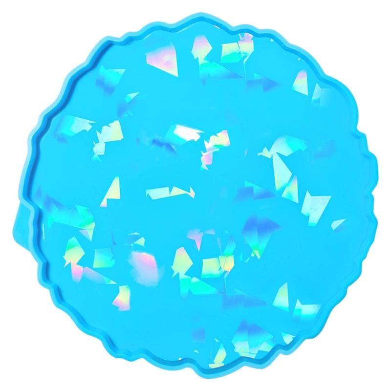 Irregular Shape Tray Molds Earring Jewelry Storage Tray Holographic Resin Mold Plate Dish Container Resin Mold