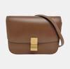 [Pre-Owned] Classic Box Gold Buckle Polished Calfskin Tofu Square Crossbody Shoulder Bag Medium - Fair #1PD4JS8