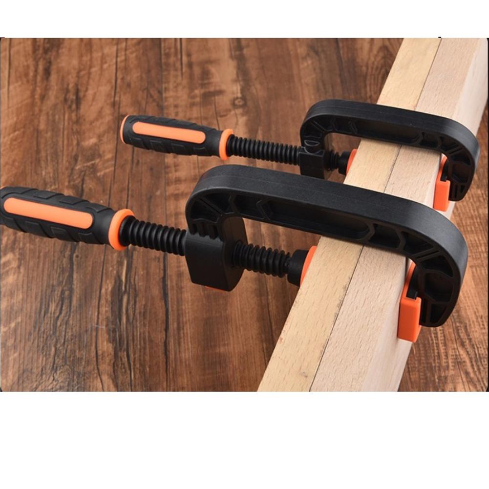 2pcs 2in/3In Woodworking C-Clamp G Clamps Jaw For Woodworking Heavy-Duty Plastic Rubber Workbench Quick Fixed Clip Hand Tools