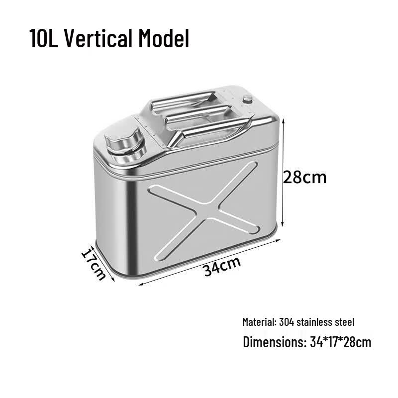 Thickened 304 Stainless Steel Multi-purpose Fuel Storage Can