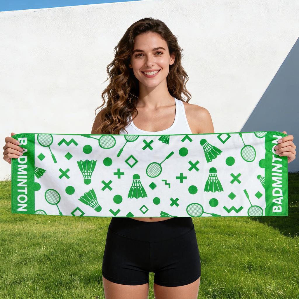 [Polyester cotton sports towel] Wheel skateboard enthusiasts sweat-absorbing sports towel gym cotton towel hand width