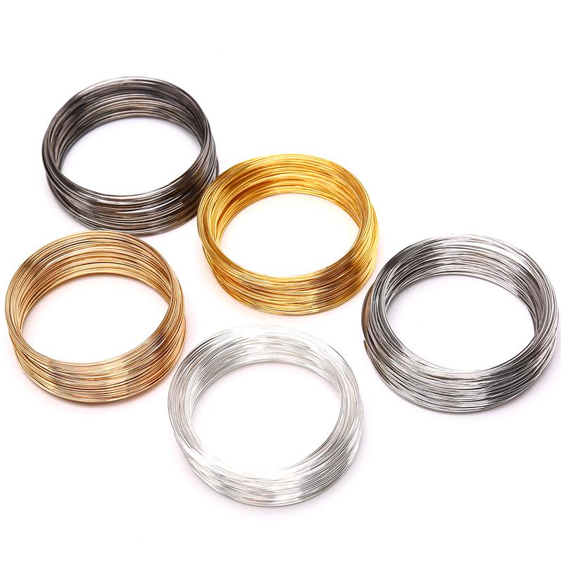 100 кругов 0,6 мм стальная проволока памяти для изготовления ювелирных изделий из бисера браслета