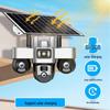 360° Cross-Border Solar-Powered PTZ Camera with Triple Ball & Screen Monitoring