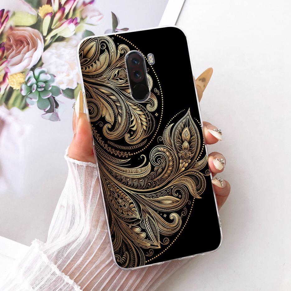 For Xiaomi Pocophone F1 Case Luxury Flowers Butterfly Painted Cover Soft Slim Phone Case For Xiaomi Poco F1 PhoneF1 PocoF1 Shell