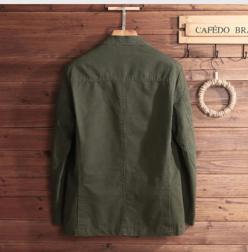 Мужская куртка больших размеров, элегантный итальянский стиль, джентльменский деловой пиджак с лацканами, свободный повседневный приталенный пиджак с тремя пуговицами