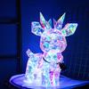 Iridescent Prismatic Christmas Deer Decor LED Deer Night Light Ornaments