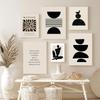 Абстрактные богемные настенные художественные принты, постер, картины на холсте в стиле бохо, минималистичные линии тела, современная гостиная, интерьер, домашнее украшение