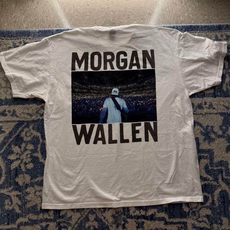 Morgan Wallen tee from concert in 2023 White T Shirt All Size