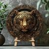 3D Металлическая настенная art Тигр Декор для дома Вечеринка Хэллоуин Подарок