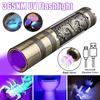 365nm Mini Torch UV Flashlight Blacklight USB Rechargeable UV Light Ultraviolet Flashlight for Pet Urine Detector Resin Curing