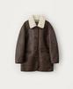 Somewherebutter Vintage Shearling Mustang - Dark Brown
