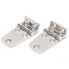 2Pcs Boat Hinges Stainless Steel Ship Door Durable Polishing AntiRust Doorhinges for Cabinet Boat