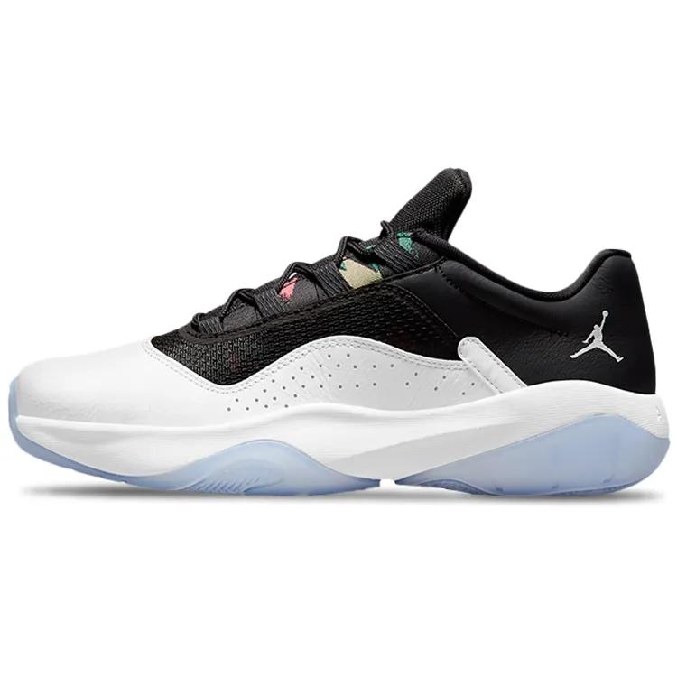 Air Jordan 11 CMFT Low 'White Black' (Unisex) White / Black / Ghost Green / Metallic Silver Vintage Basketball Shoes CW0784 104