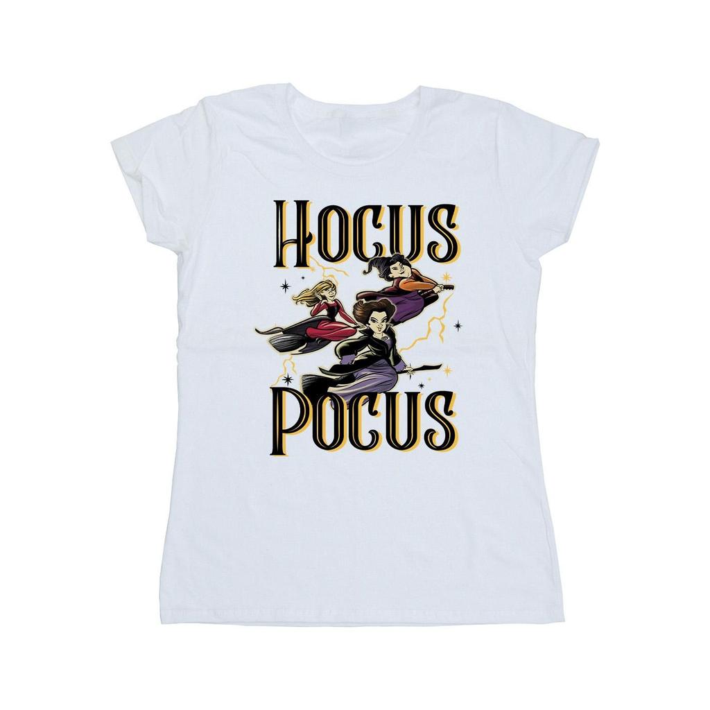 Hocus Pocus Womens/Ladies Flying Cotton T-Shirt