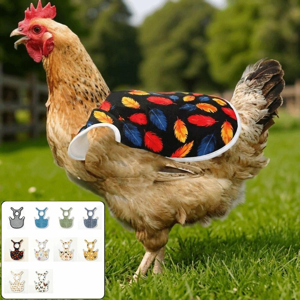 Anti-Pecking Hen Apron Adjustable Poultry Apron Washable Feather Protector Feather Growth