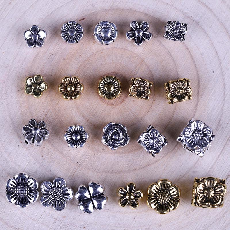 Бусины из тибетского серебра в форме цветка: Аксессуары для подвесок и браслетов своими руками