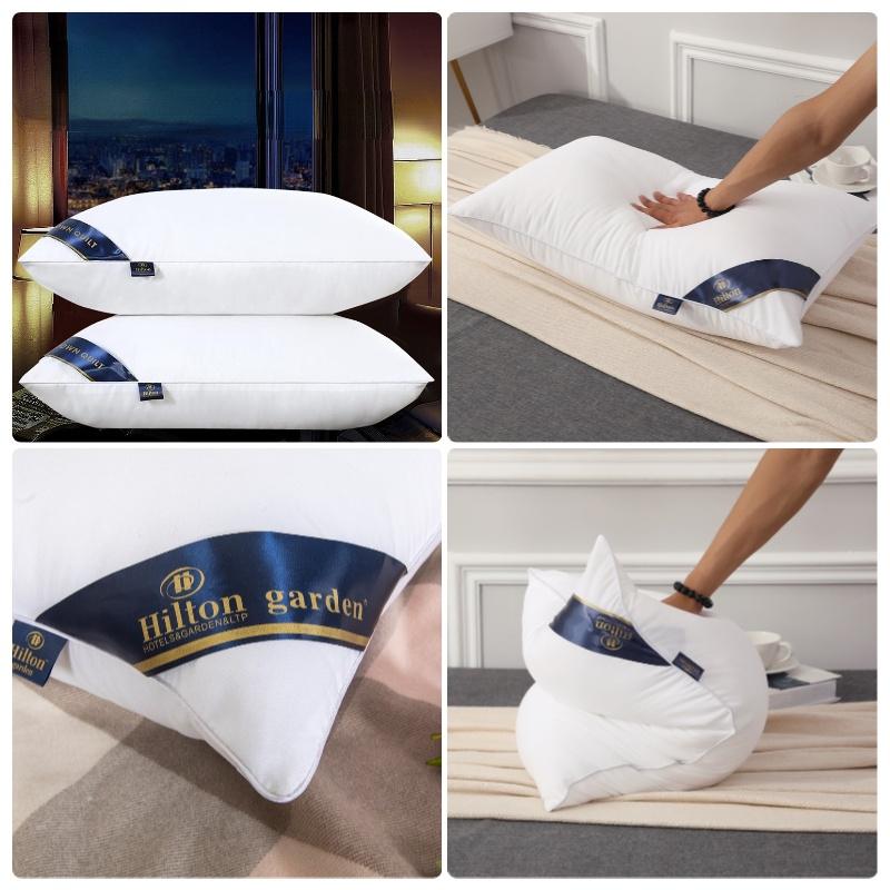 Подушка Hilton Hotel Высокая и Низкая Регулируемая Подушка для Поддержки Шеи для Одиночного Использования