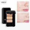 VIBELY Waterproof No Makeup Three -color Concealer Acne Spots Dark Circles Tattoo Powder Foundation Cream Modification and Brightening