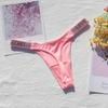 Женские трусики с блестящими стразами, сексуальное женское белье, женское нейлоновое нижнее белье с низкой посадкой, женское нижнее белье, секретные стринги неонового цвета, женские стринги