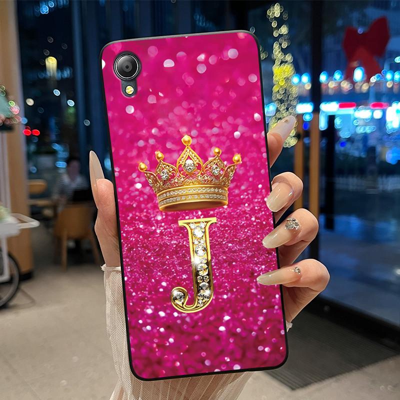 Cute New Design Crown Letter Shockproof Soft Phone Case For Asus ZenFone Live (L1) ZA550KL Bumper Silicone Black Case Cover