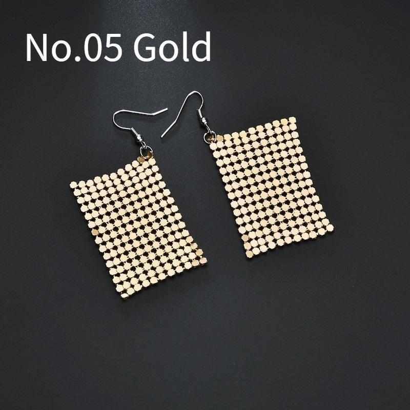 Новые трансграничные серьги с блестками, европейские и американские серьги с разноцветной сеткой и блестками, модные персонализированные украшения для женщин