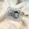 Transparent Mini Hand Cranking Music Box Acrylic Craft Acrylic Creative Crafts Ornaments  Children