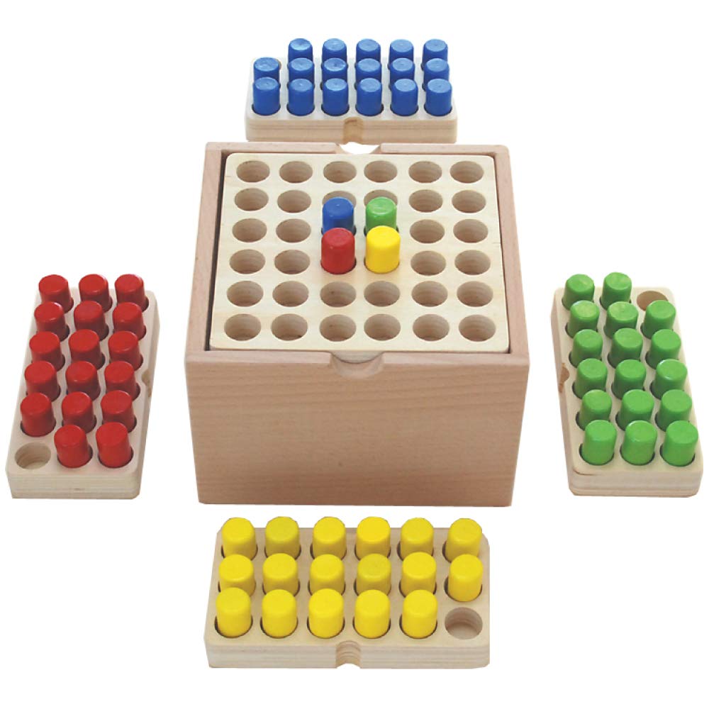 Игрушечный игровой набор с колышками Базовая образовательная обучающая игрушка Игра в форме казу Семейная игрушка Развивающая обучающая игрушка Деревянная деревянная игрушка