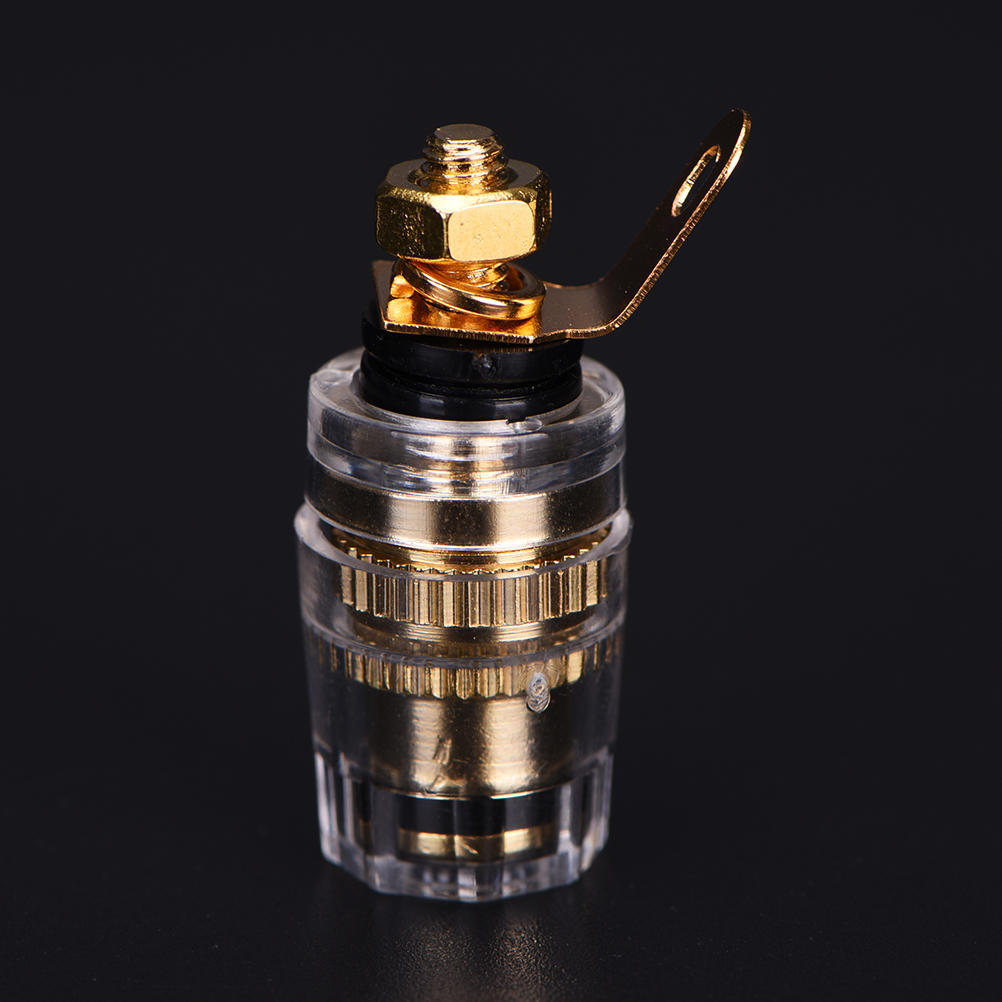 2X Amplifier Speaker Terminal Binding Post Connector For 4Mm Banana Plug