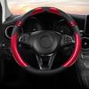 Чехол на руль, модный, устойчивый к поту, автомобильный стиль, искусственная кожа, подушка для грузовика