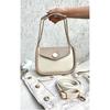 Women's Mink Cream Chain Baguette Bag