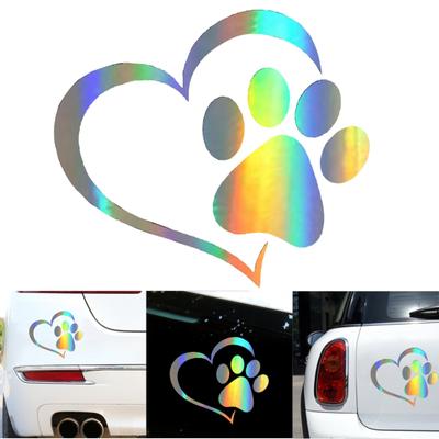 Декоративная наклейка Colorfast Изысканный узор Креативный принт собачьей лапы Автомобильная наклейка