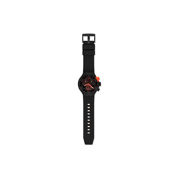Swatch Унисекс 47мм Черные Часы SB02B402 SB02B402