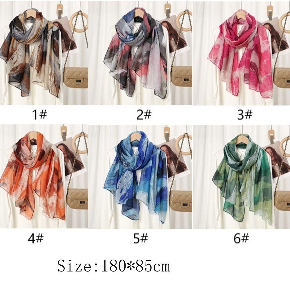 Elegant Solid Shawls Large Luxury Wrap Headscarf Fashion Organza Silk Scarf For Women Hijab
