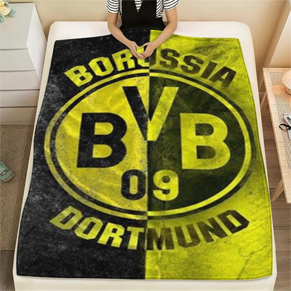 1pc Dortmund Print Flannel Blanket, High quality Comfortable for All Seasons, Home Decor, Warmth and Comfort, Perfect for Christmas Gifts28