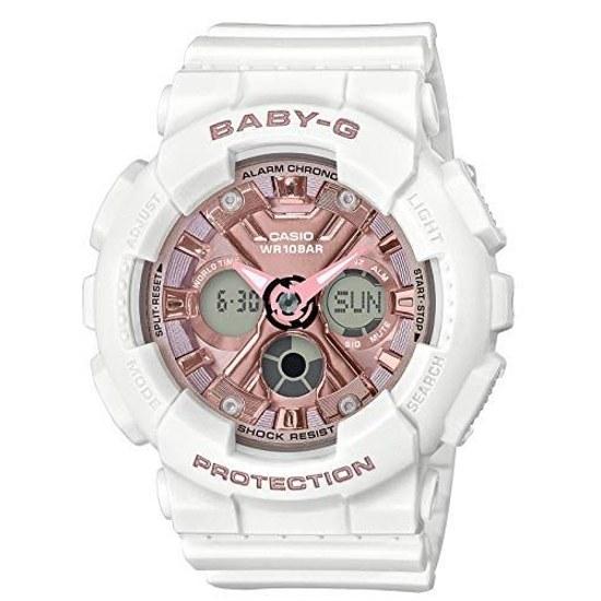 Женские наручные часы Casio Baby-G, оригинальная модель BA-130-7A1JF, белые.