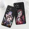 Cute Cartoon Jujutsu Kaisen Case For Samsung Galaxy S8 S7 S10 S9 S10e S23 Ultra 5g S20 Fe S21 S22 Plus Black Soft Armor Cover