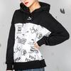 Puma Classics Aop Logo Hoodie With Drawstring Женская толстовка с капюшоном Черный 595910-52