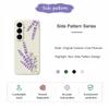 For Samsung Galaxy A56 5G Case Lavender Pattern Printing Straight Edge TPU Phone Back Cover