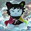 TreasuringU New Giyu Tomioka Plush Toy Cool Black Cat Stuffed Doll Soft Anime Plushies Fluffy Pillow Children Birthday Gift