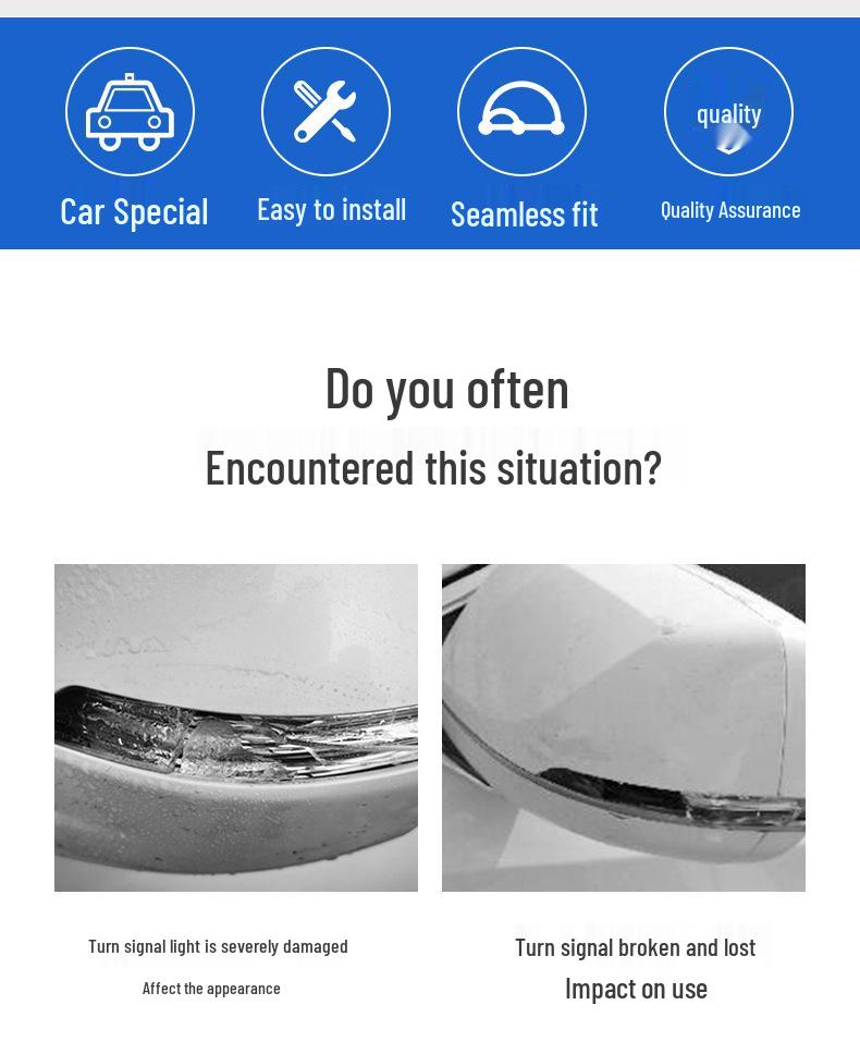 Rearview Mirror Turn Signal Light Strip for ATS, XTS, CT5, CT6, XT4, XT5, XT6, CT4.