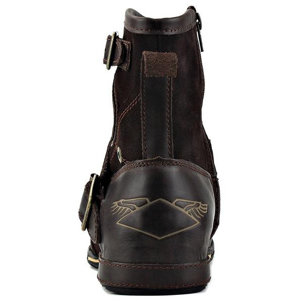 Fashion Men Outdoor Ankle Boots Vintage Booties Breathable Male Motorcycle Boots Fashion Shoes Big Size Leather Boots