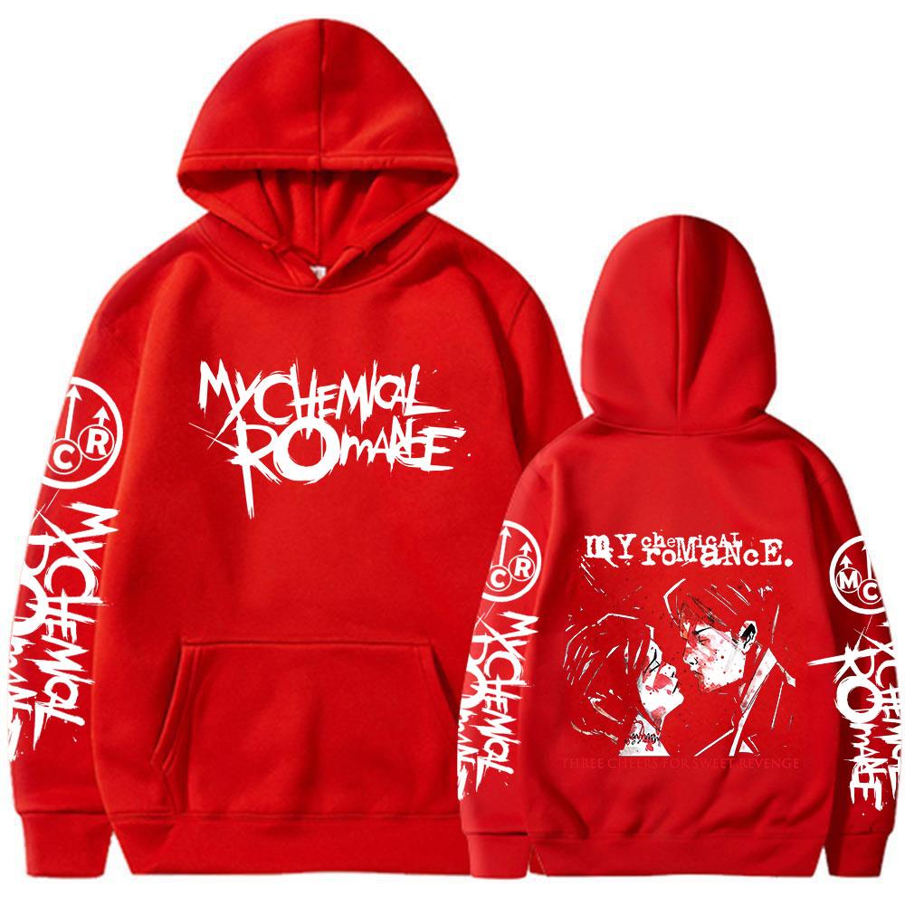 My Chemical Romance Three Cheers for Sweet Revenge Hoodies Black Parade Punk Emo Sweatshirts Men's Women Vintage Gothic Pullover