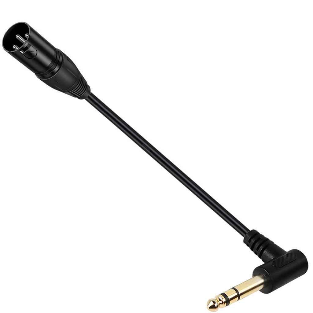 Аудиокабель XLR 3-контактный на 6,35 мм 1/4" TS/TRS Male, Стерео 6,35 мм на XLR Штекер, Стерео Микрофонный Аудио Разъем для Микрофона
