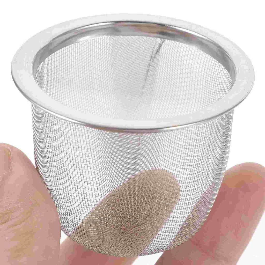 8 шт. Мини-ситечко для кофеварки, металлический фильтр для заваривания чая из нержавеющей стали, прочный горшок