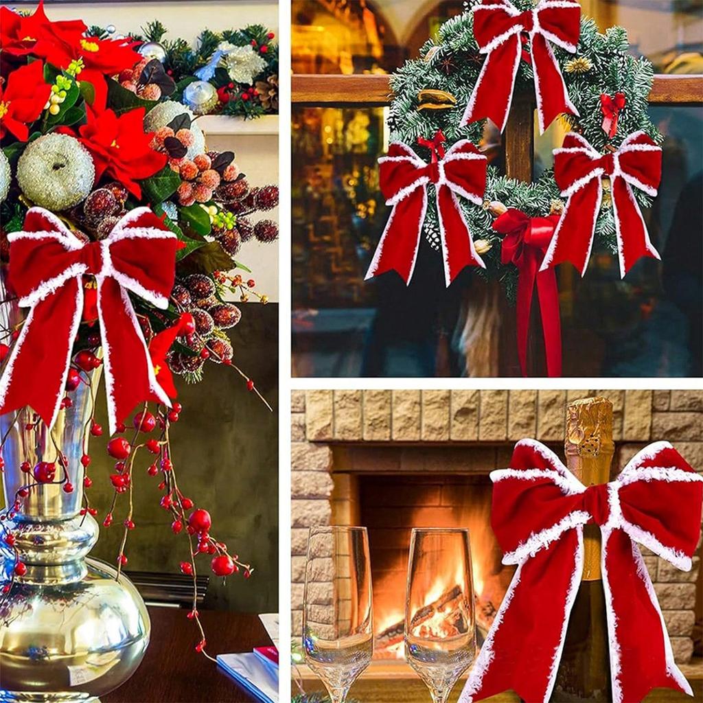 6.3 см Рождественское украшение своими руками Лента Ткань Ремесло Бархатная Лента-Бант