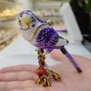 Exquisite Creative Cute parrot Alloy Jewelry Storage Box Enamel Plated Animal Shaped Ornaments Gift Home Decoration Bottles