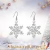 Xiaomi Huitan Aesthetic Silver Color Snowflake Drop Earrings for Women Fresh Style Christmas Festival Trendy Winter Jewelry for Party